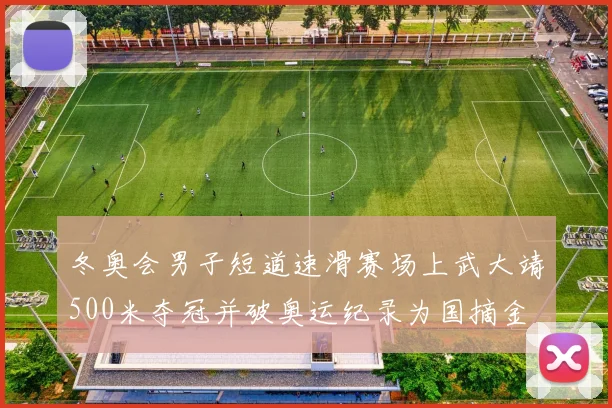 冬奥会男子短道速滑赛场上武大靖500米夺冠并破奥运纪录为国摘金